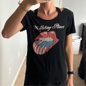 Black Graphic Women's Top